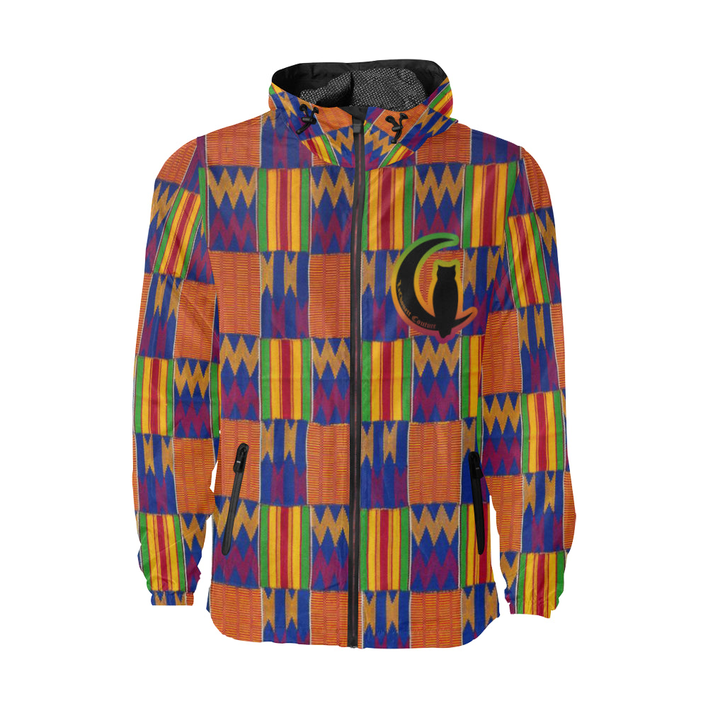 KENTE 2 All Over Print Windbreaker for Unisex