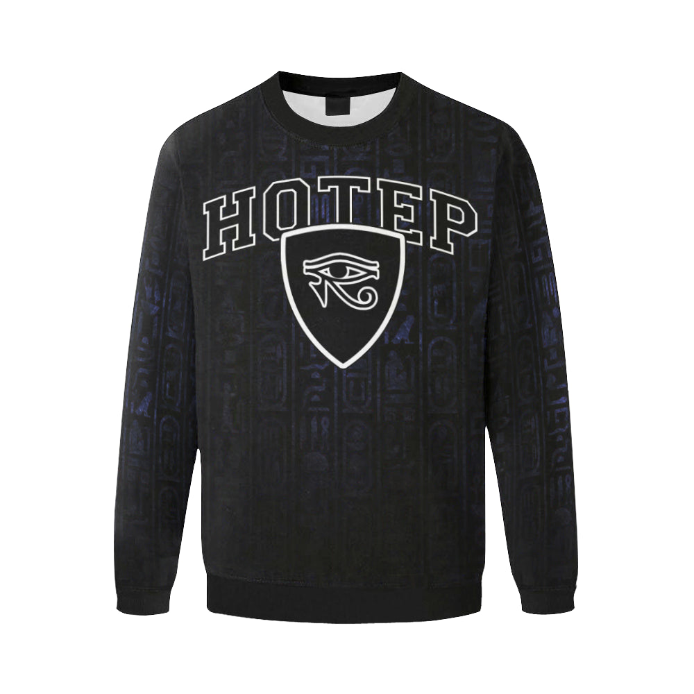 HOTEP EYES Men's Oversized Fleece Crew Sweatshirt