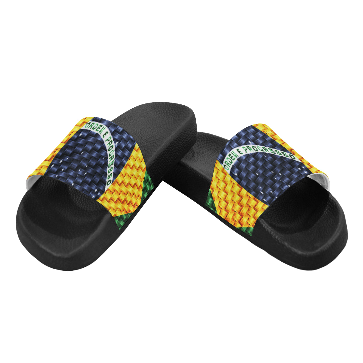 BRASIL FLAG Men's Slide Sandals (Model 057)