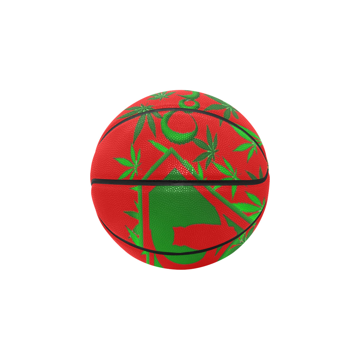 SUPER WEED RED All Over Print Basketball