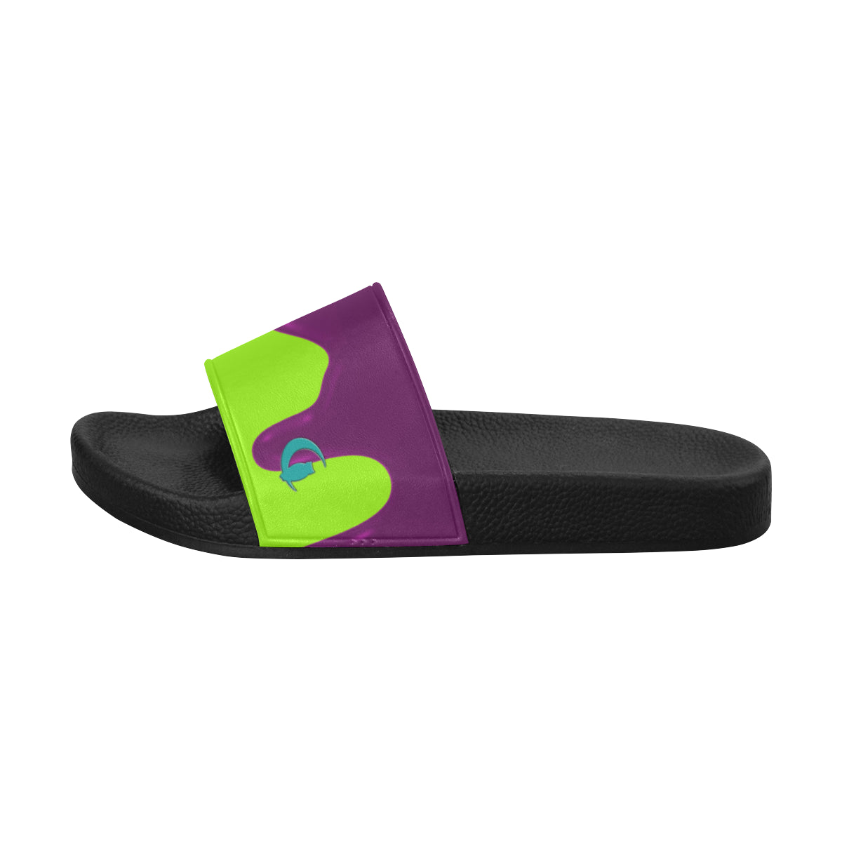 PURPLE DRIPPIN Women's Slide Sandals (Model 057)