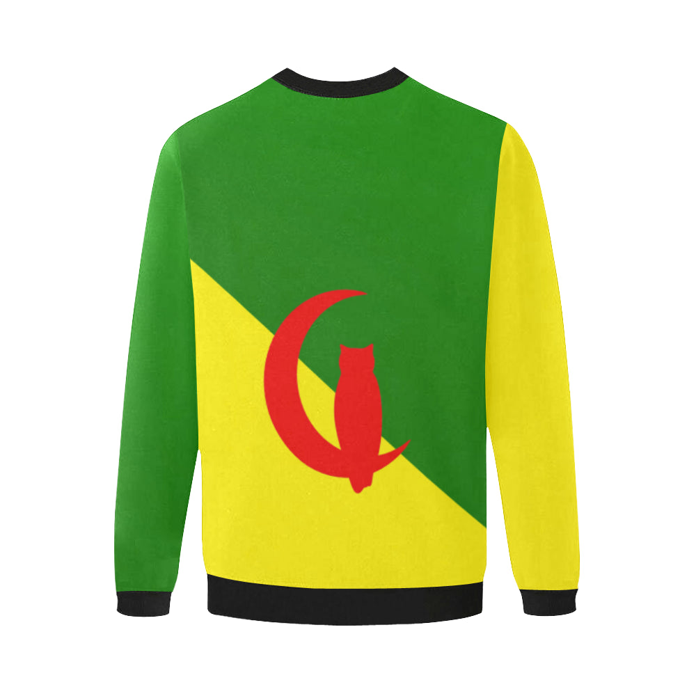 FRENCH GUIANA Men's Oversized Fleece Crew Sweatshirt