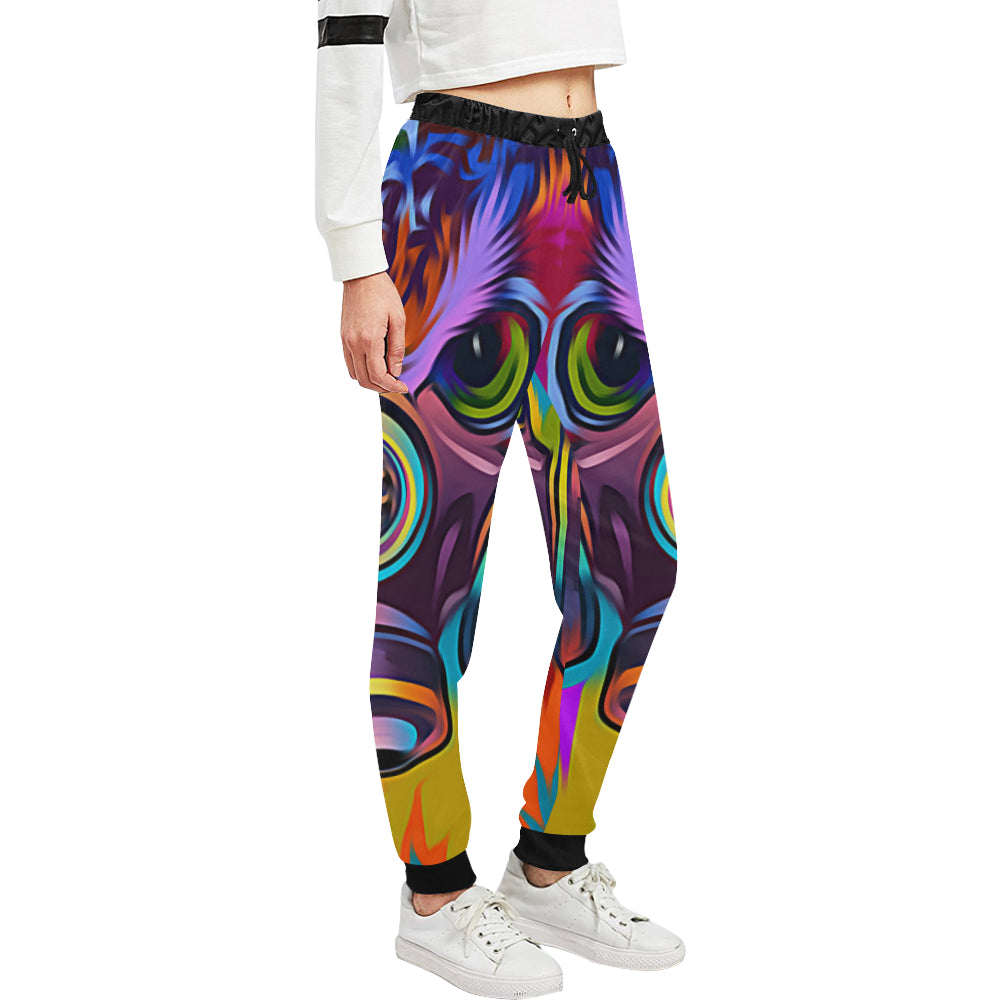 TOXIC COLORS Women's All Over Print Sweatpants (Model L11)