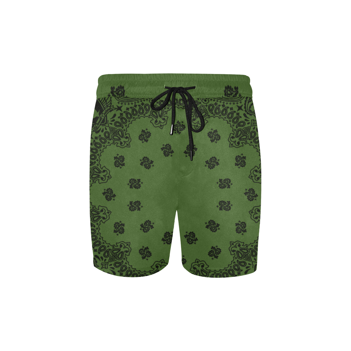 BANDANA KAKI Men's Mid-Length Swim Shorts