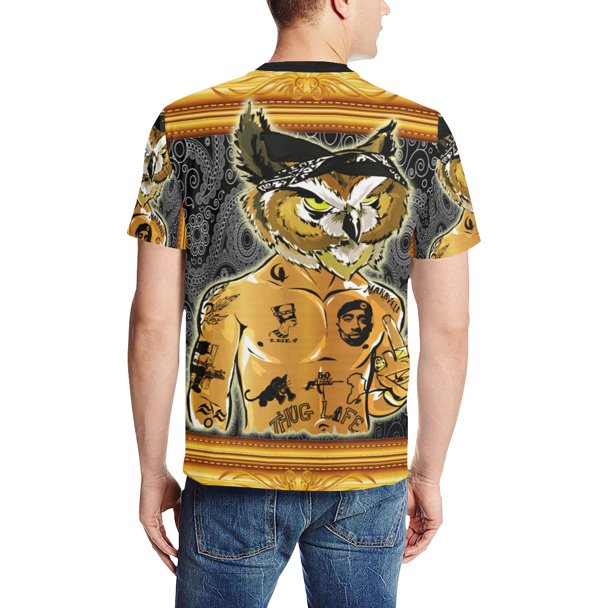 2PAC CHOUETT Men's All Over Print T-Shirt