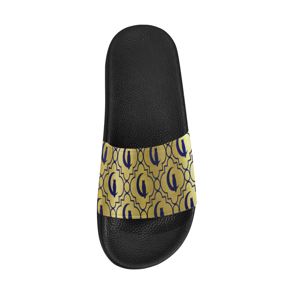 ELEGANCE GOLDIE BLUE Men's Slide Sandals (Model 057)
