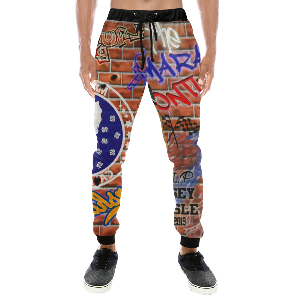 NIPSEY MARATHON CONTINUE Men's All Over Print Sweatpants (Model L11)