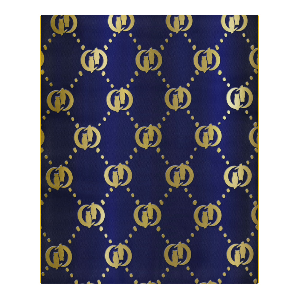 GOODY GOLD BLUE 3-Piece Bedding Set