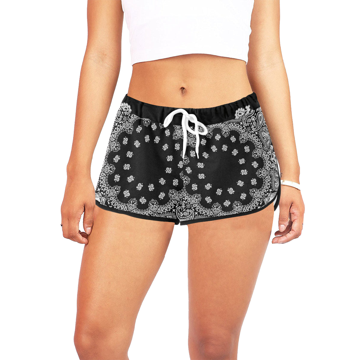 BANDANA BLCC Women's All Over Print Relaxed Shorts