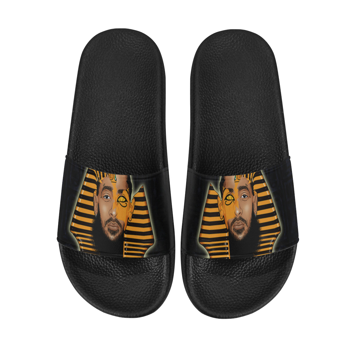 NIPSEY THA GREAT PHAROAH Men's Slide Sandals (Model 057)