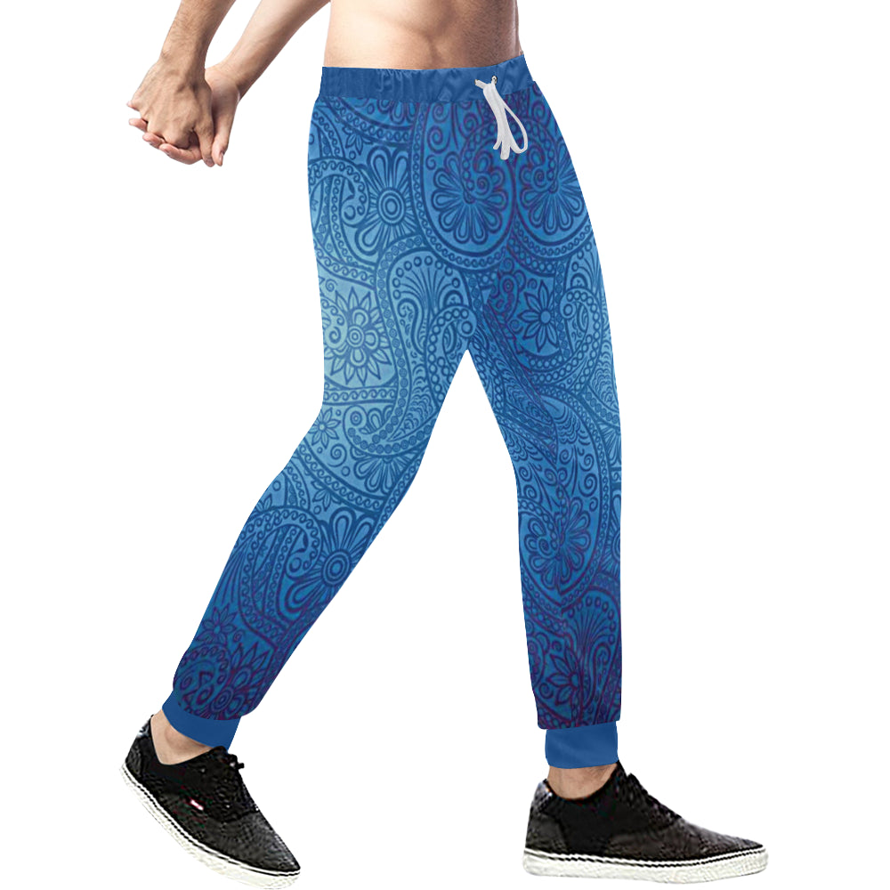 LUXURY GANG Men's All Over Print Sweatpants (Model L11)