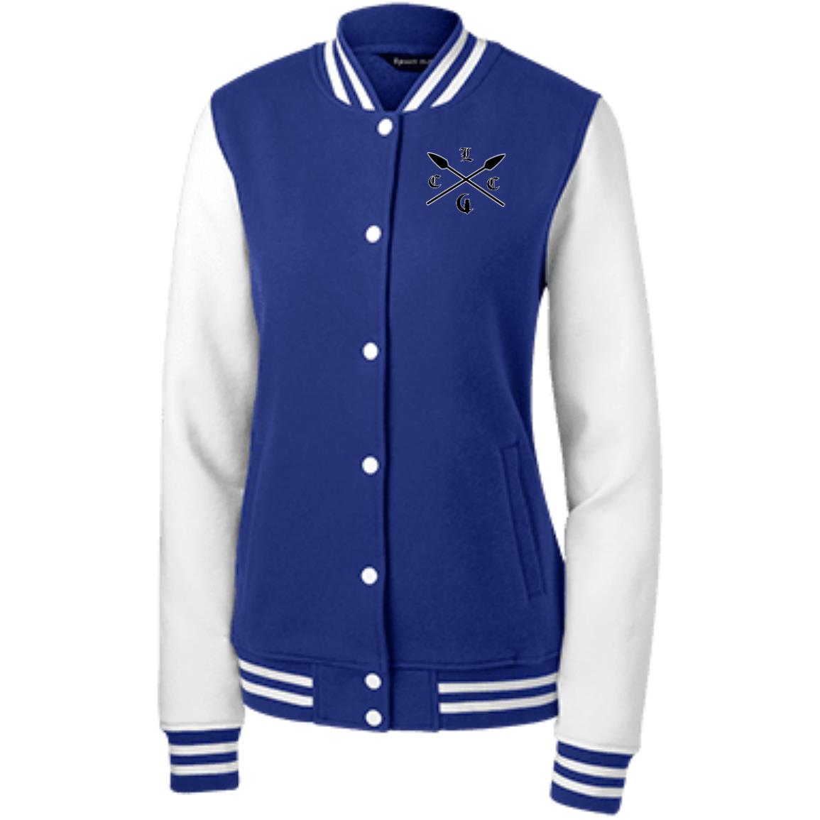 LST270 Sport-Tek Women's Fleece Letterman Jacket