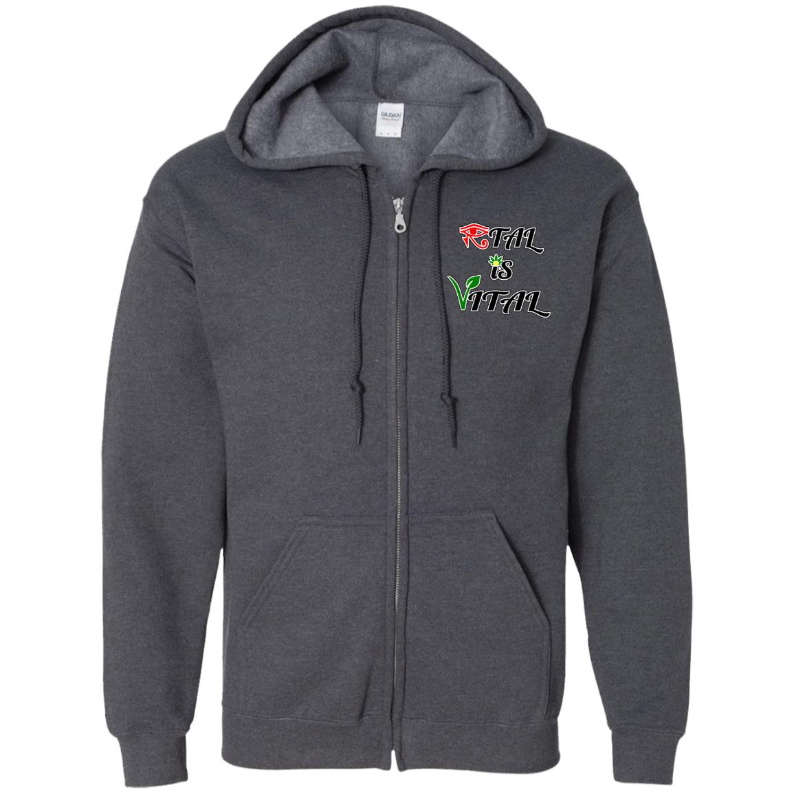 Ital Is Vital EM Zip Up Hooded Sweatshirt