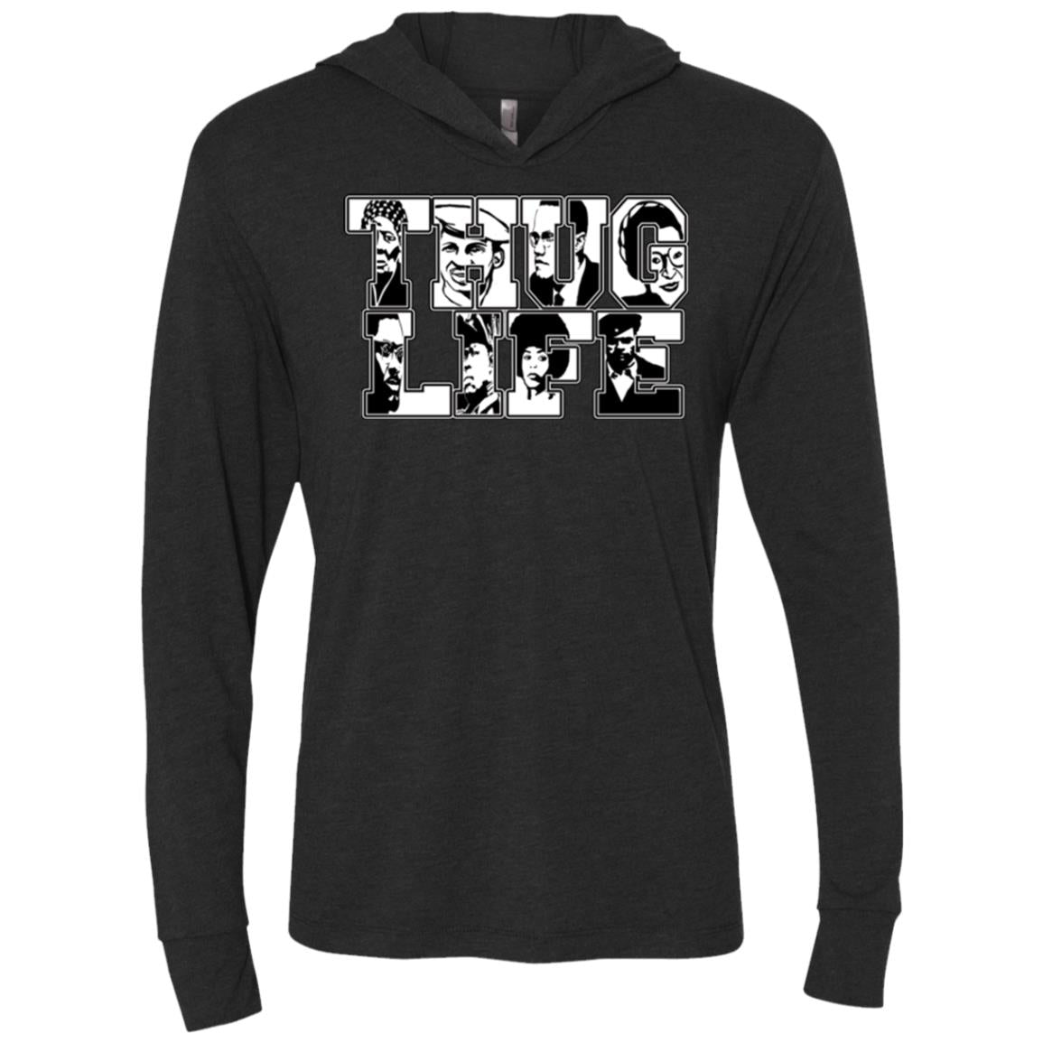 Thug Life Icon Unisex  LS Hooded T-Shirt