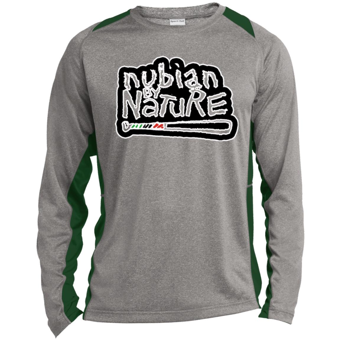Nubian By Nature LS Sport LS Heather Poly T-Shirt