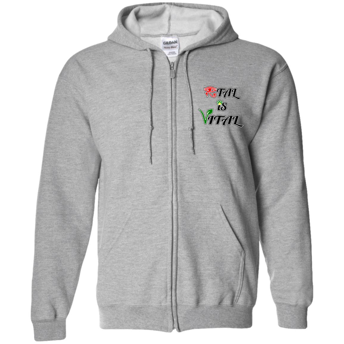 Ital Is Vital EM Zip Up Hooded Sweatshirt