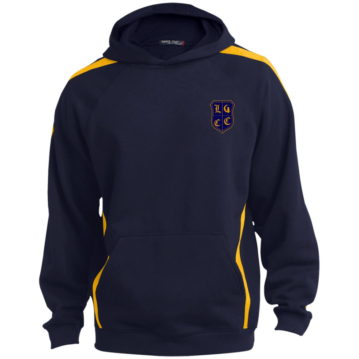 LCC Royal DTG Sleeve Stripe Sweatshirt Lined Hood