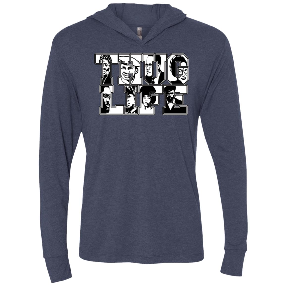 Thug Life Icon Unisex  LS Hooded T-Shirt