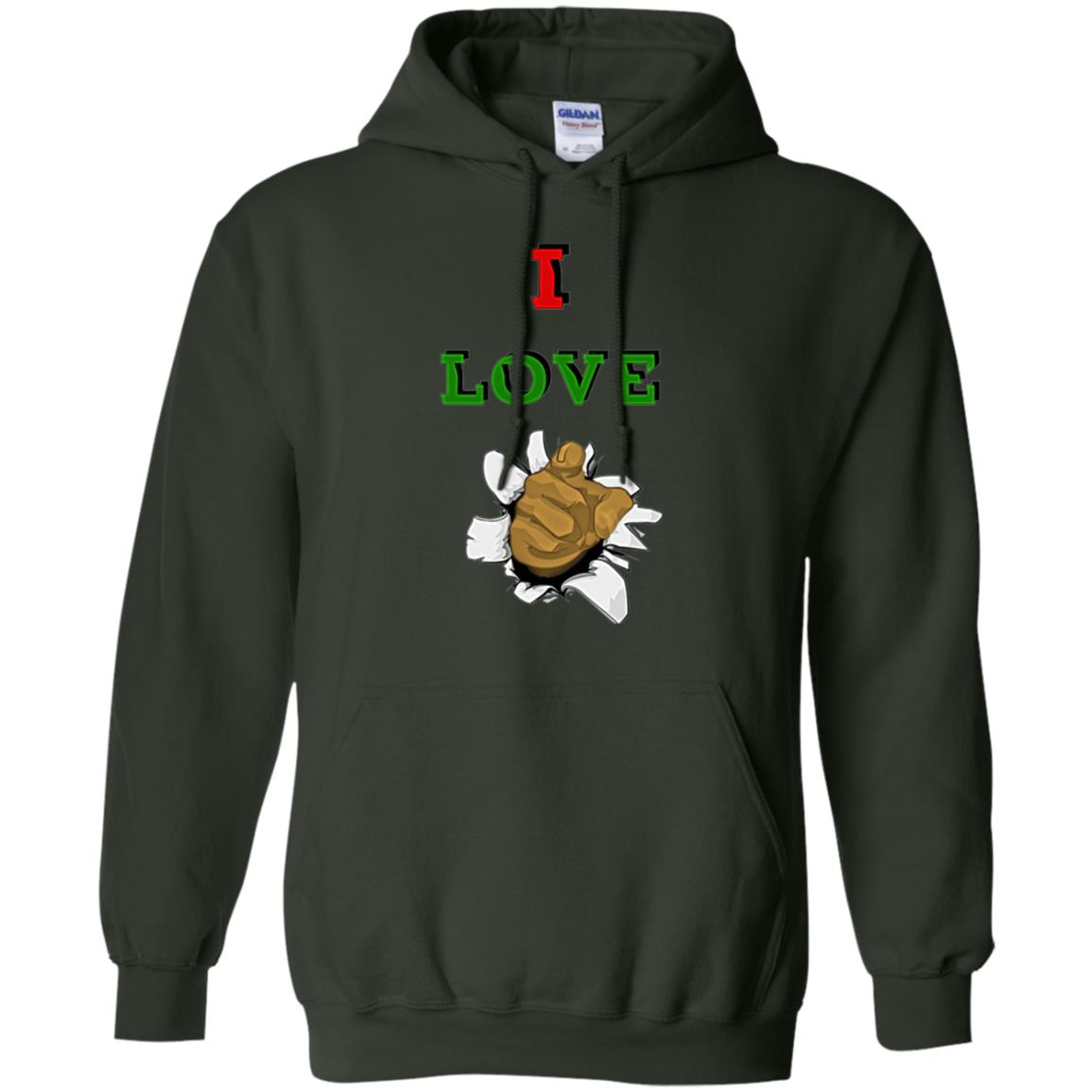 I Love You men Pullover Hoodie