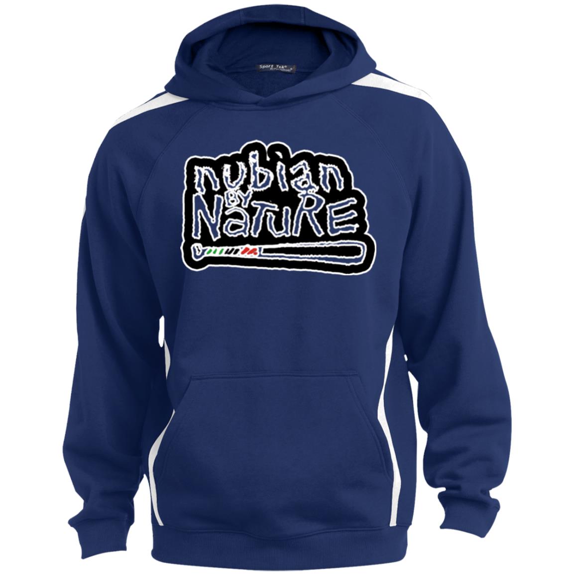 Nubian By Nature Sport Sleeve Stripe Sweatshirt  Lined Hood