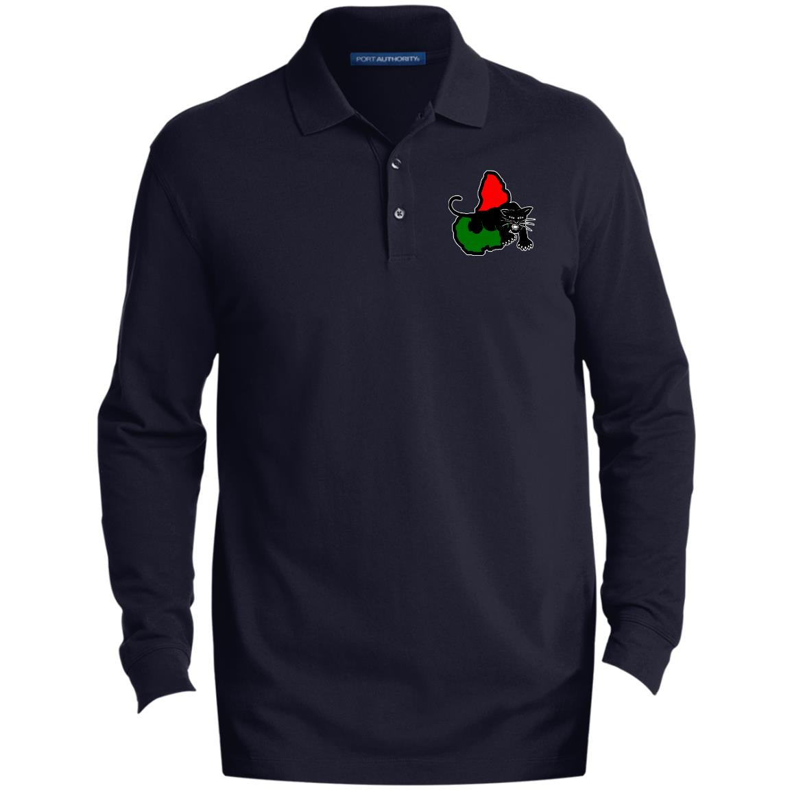 Afrika Panther RBG  Men's LS Polo