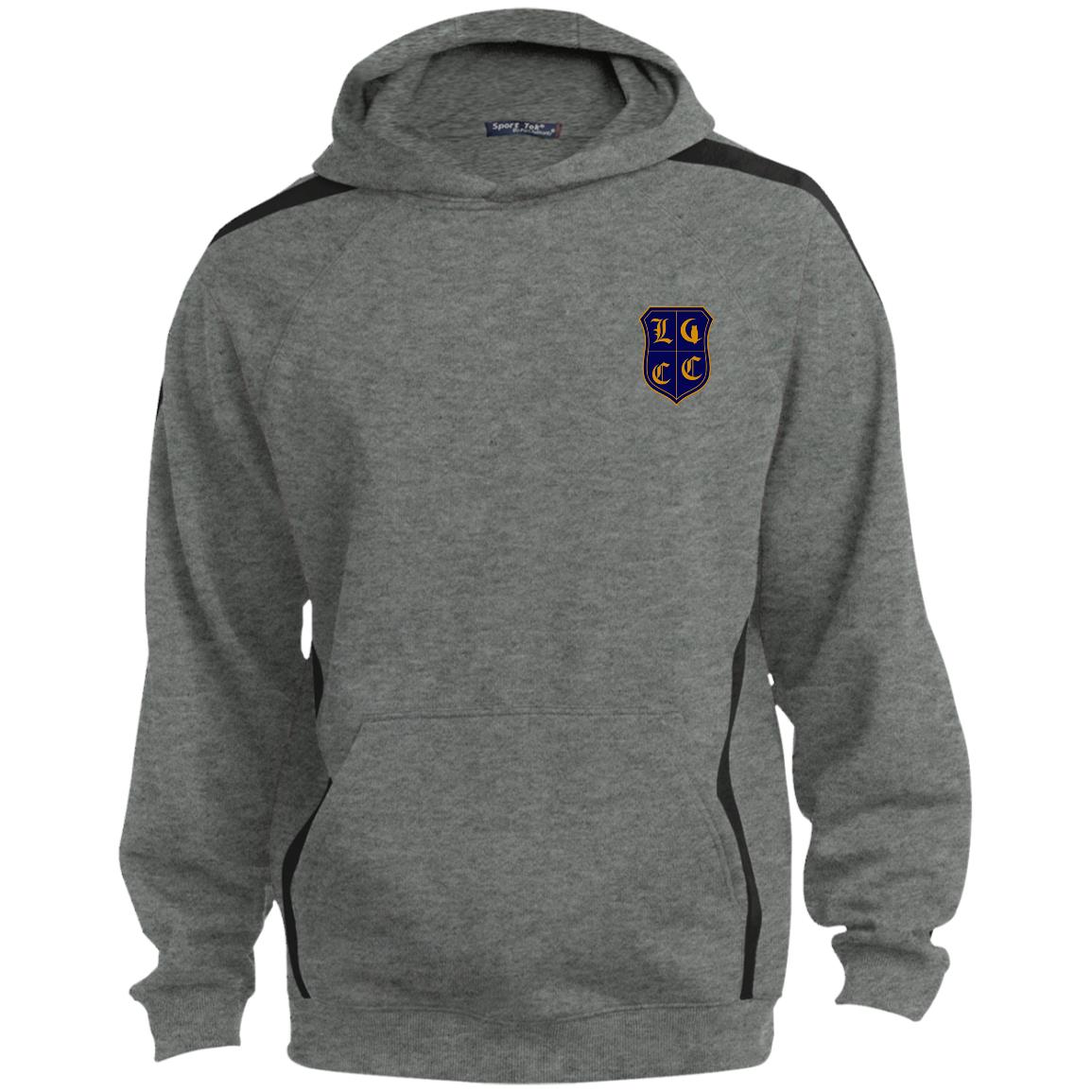LCC Royal DTG Sleeve Stripe Sweatshirt Lined Hood