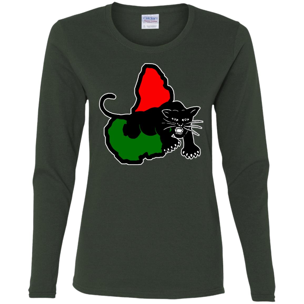 Afrika Panther RBG  Ladies' LS T-Shirt