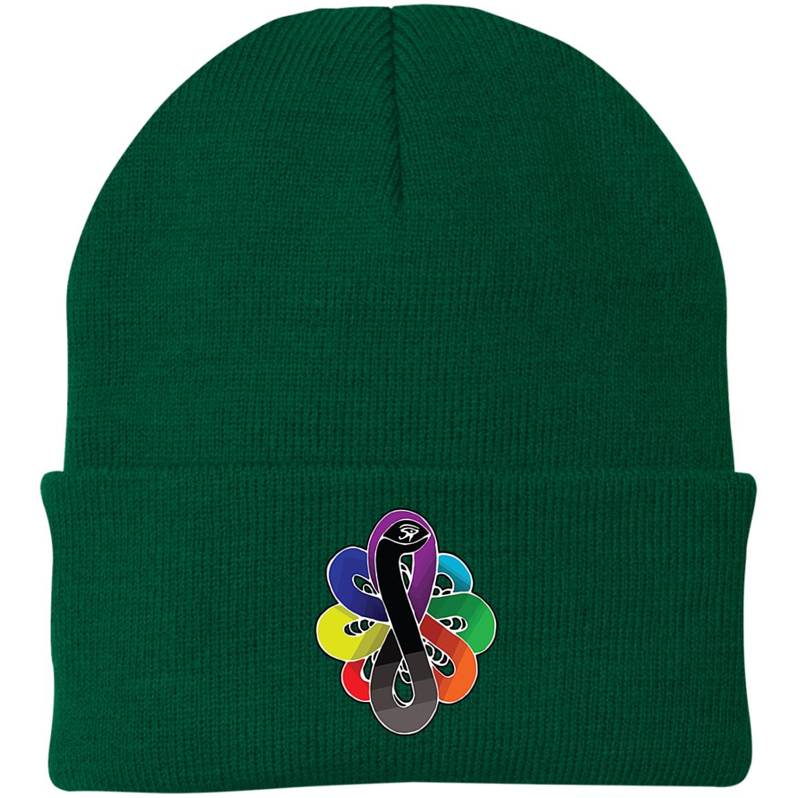 Chackra Snake of creation Knit Cap