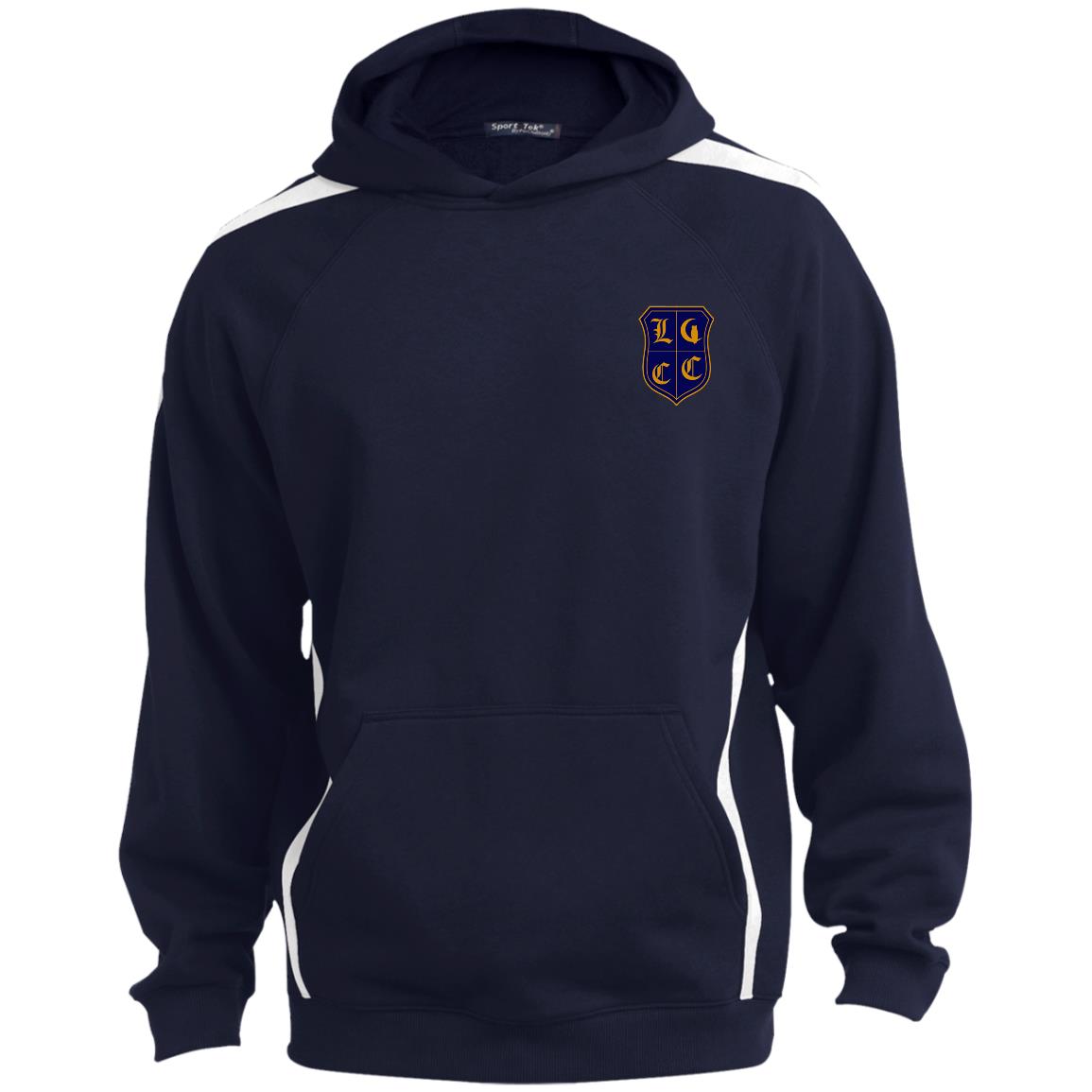 LCC Royal DTG Sleeve Stripe Sweatshirt Lined Hood