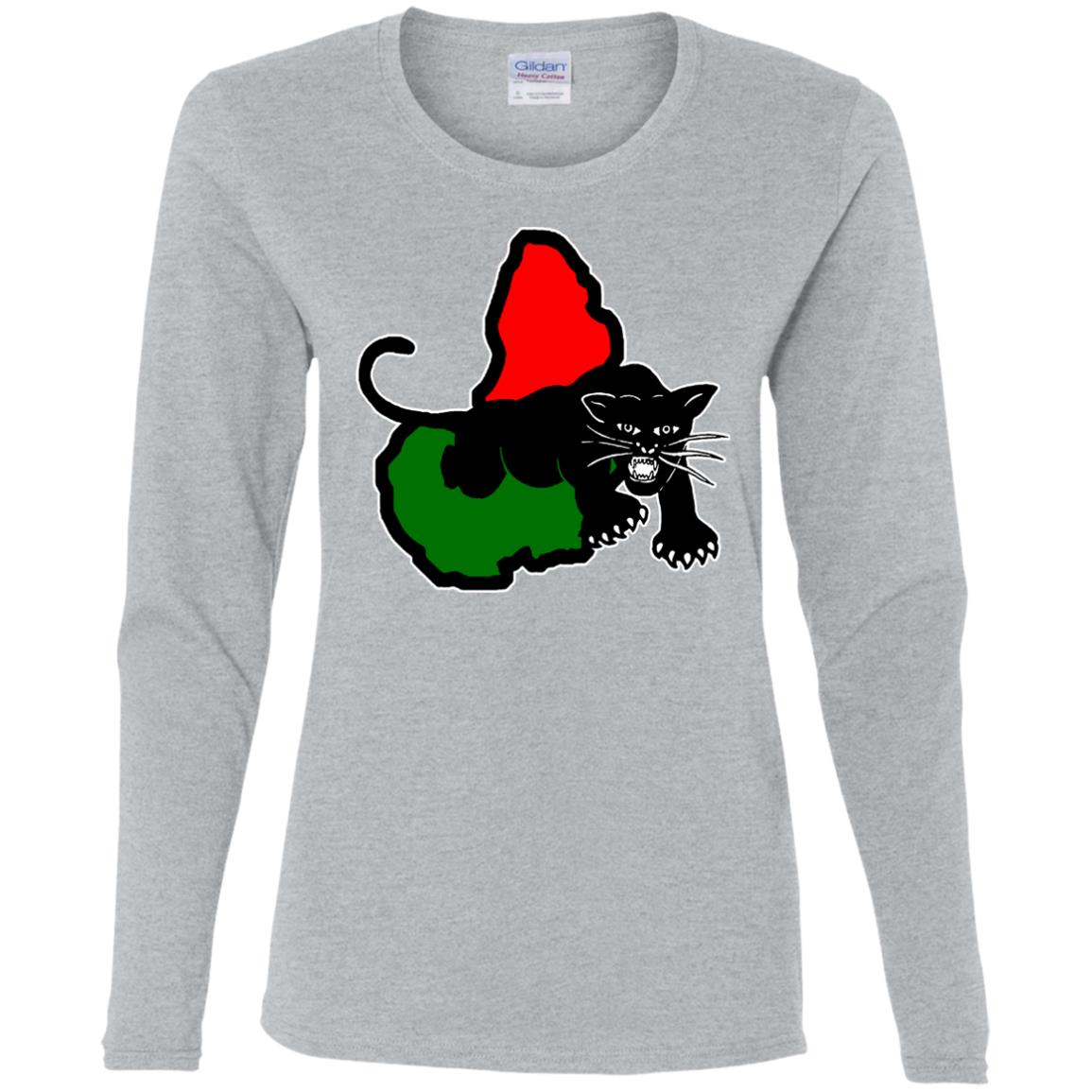 Afrika Panther RBG  Ladies' LS T-Shirt