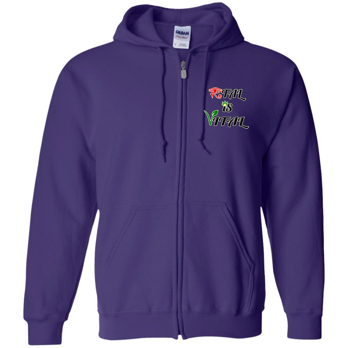 Ital Is Vital EM Zip Up Hooded Sweatshirt