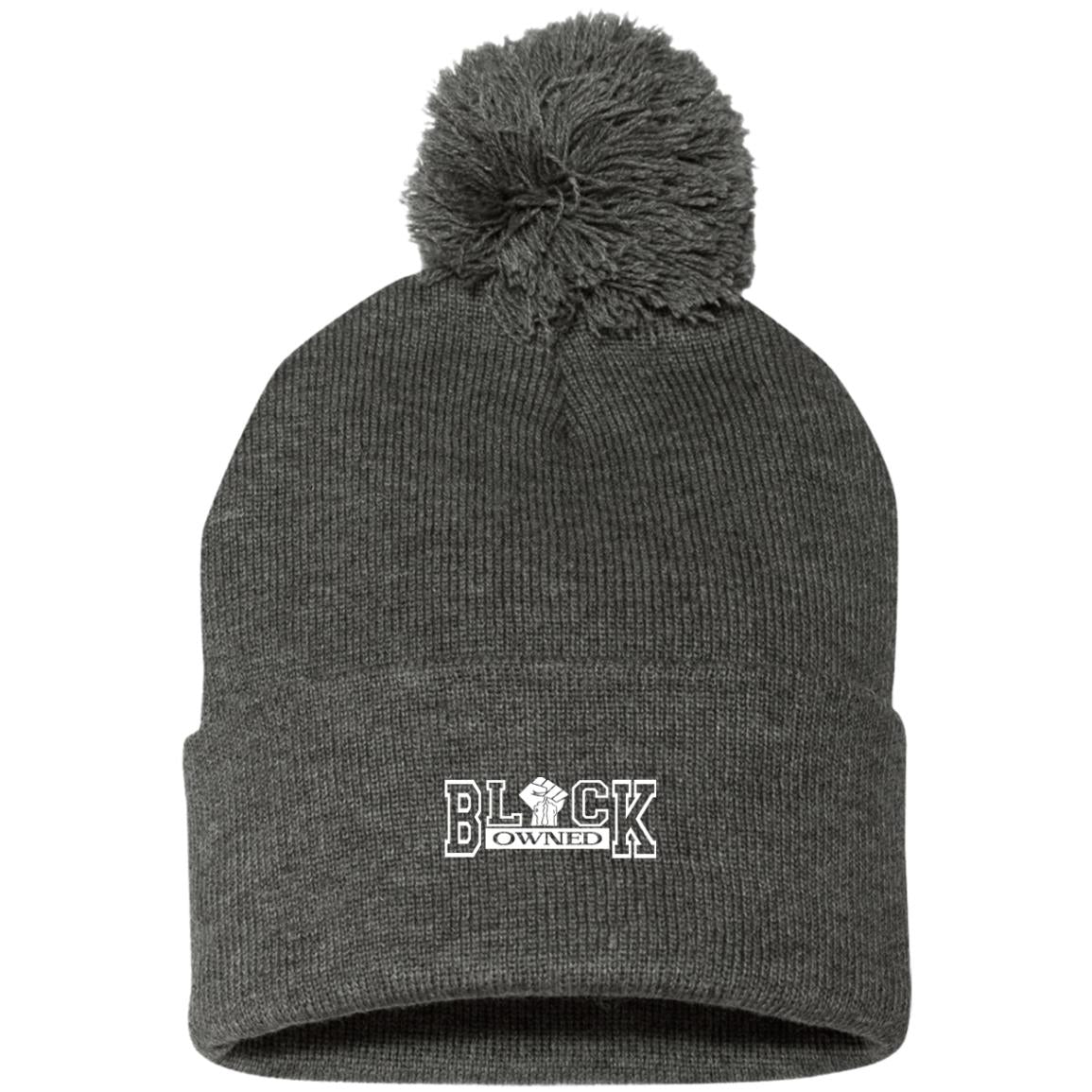 BLACK OWNED Pom Pom Knit Cap