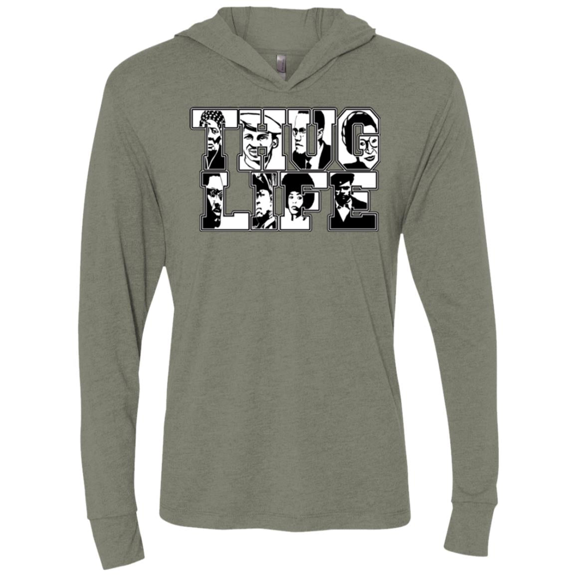 Thug Life Icon Unisex  LS Hooded T-Shirt