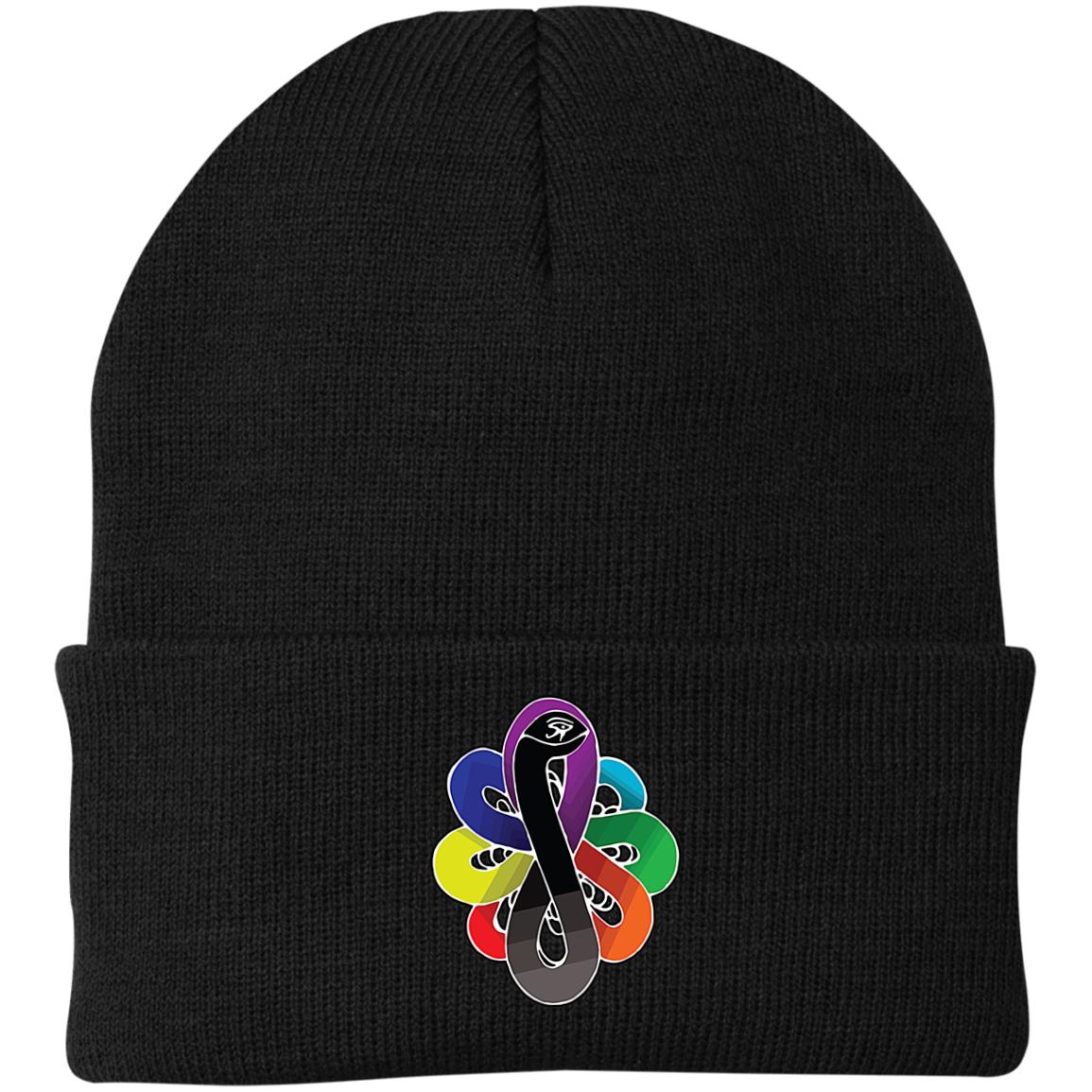 Chackra Snake of creation Knit Cap