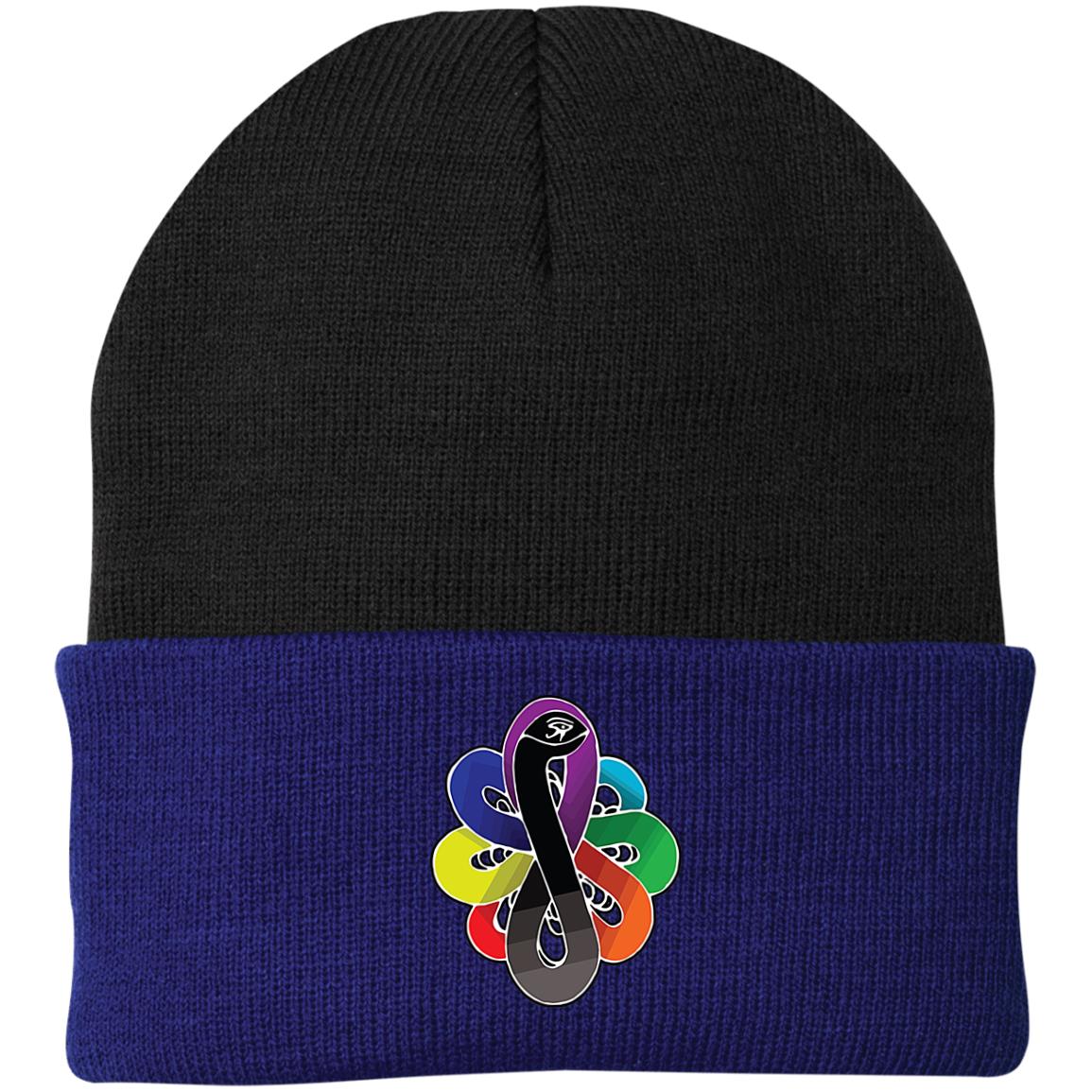 Chackra Snake of creation Knit Cap