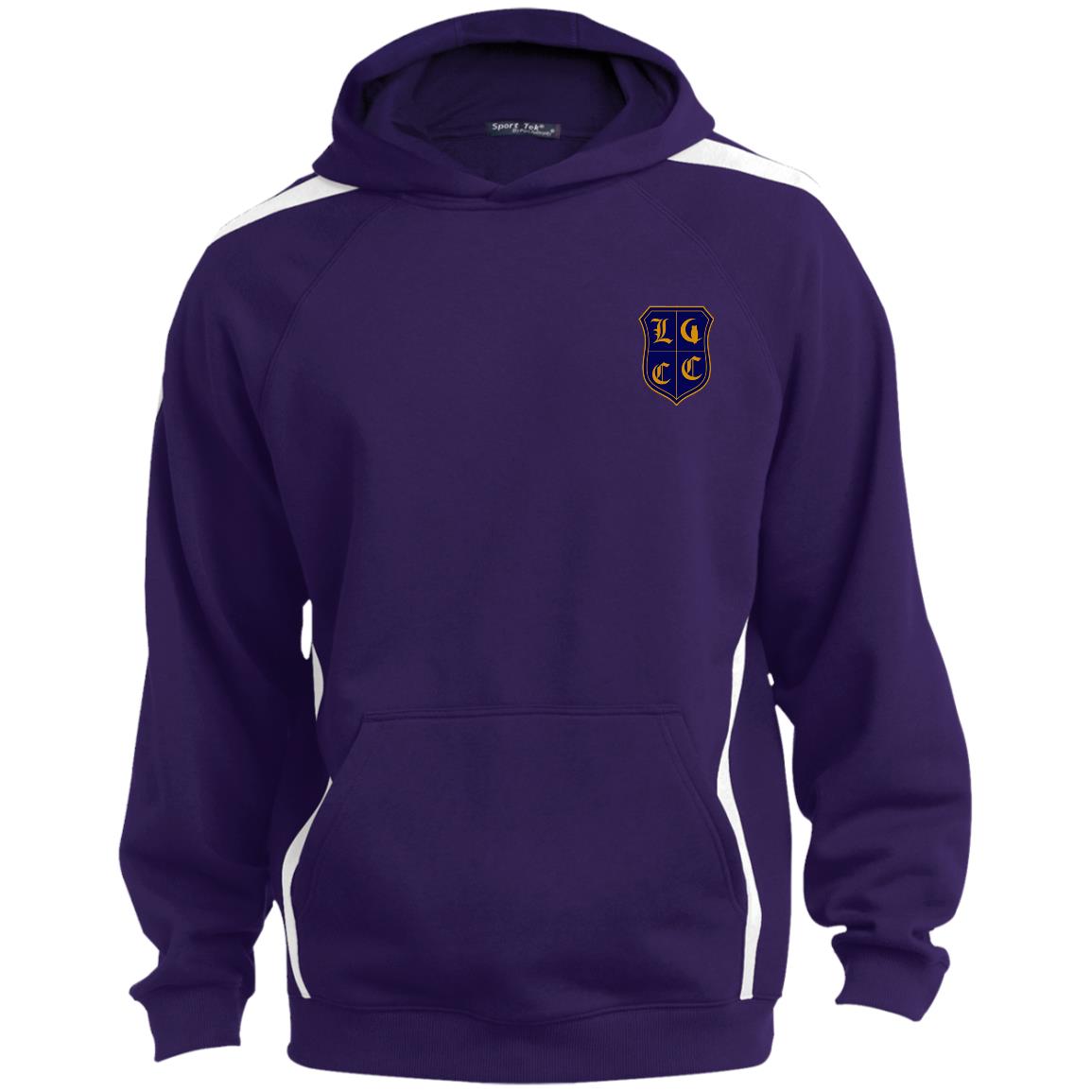 LCC Royal DTG Sleeve Stripe Sweatshirt Lined Hood