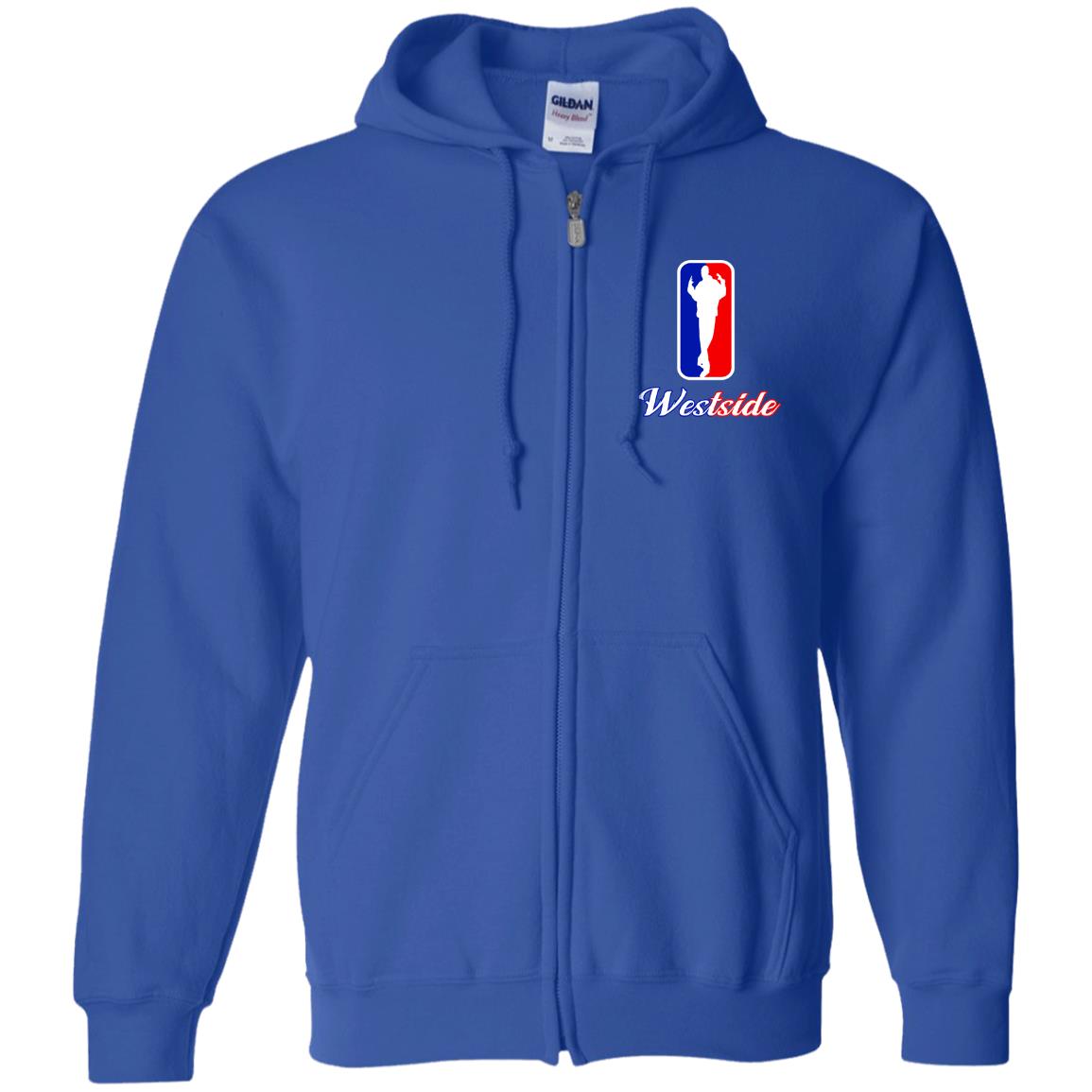 WESTSIDE Zip Up Hooded Sweatshirt
