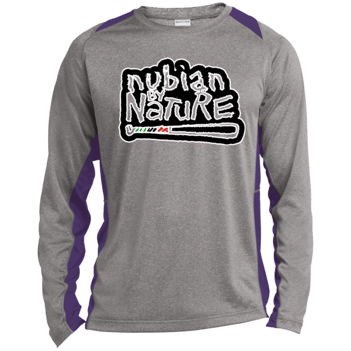 Nubian By Nature LS Sport LS Heather Poly T-Shirt