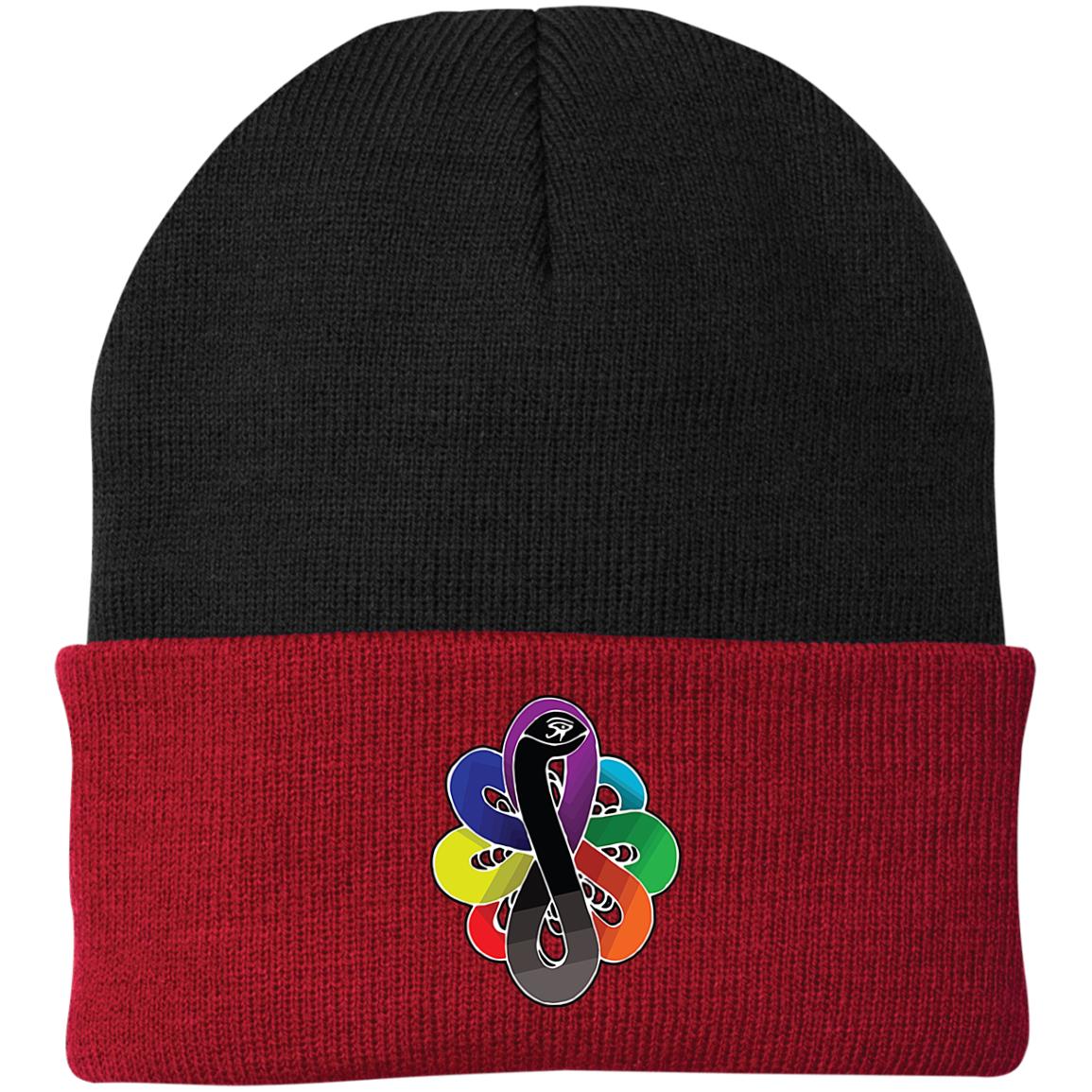 Chackra Snake of creation Knit Cap