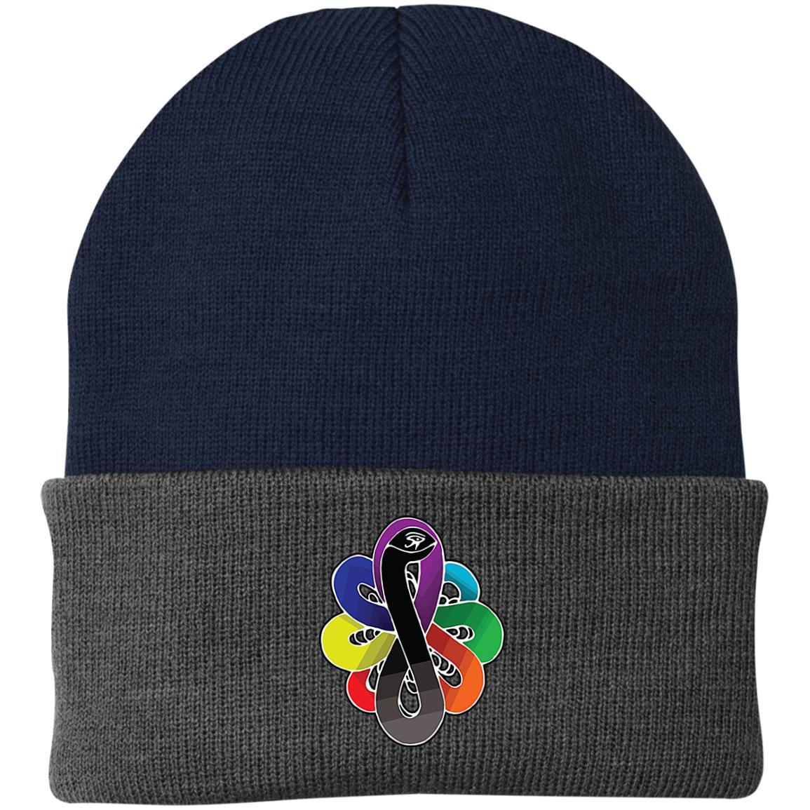 Chackra Snake of creation Knit Cap