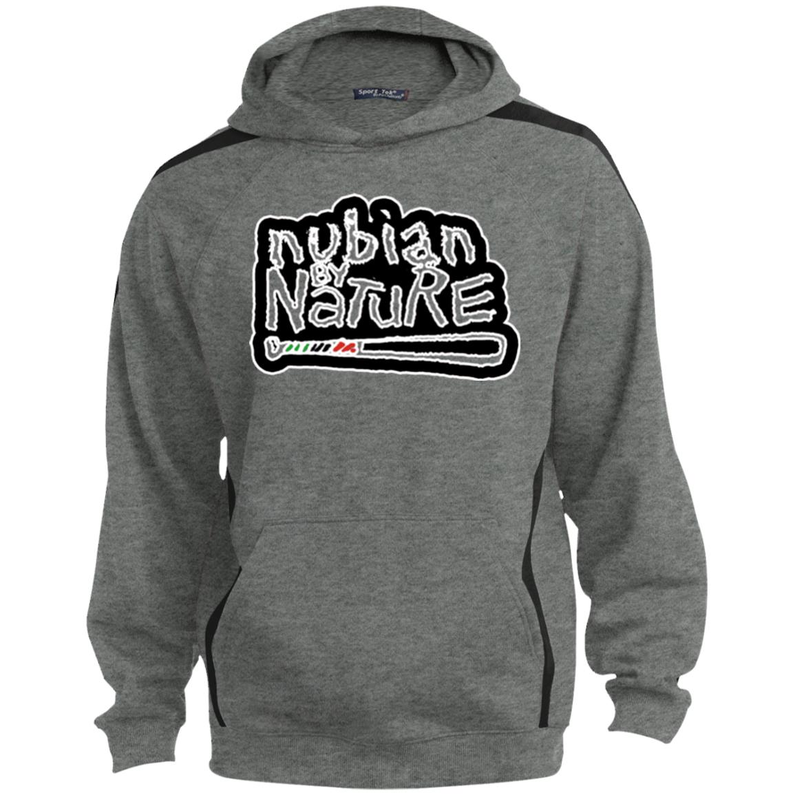 Nubian By Nature Sport Sleeve Stripe Sweatshirt  Lined Hood
