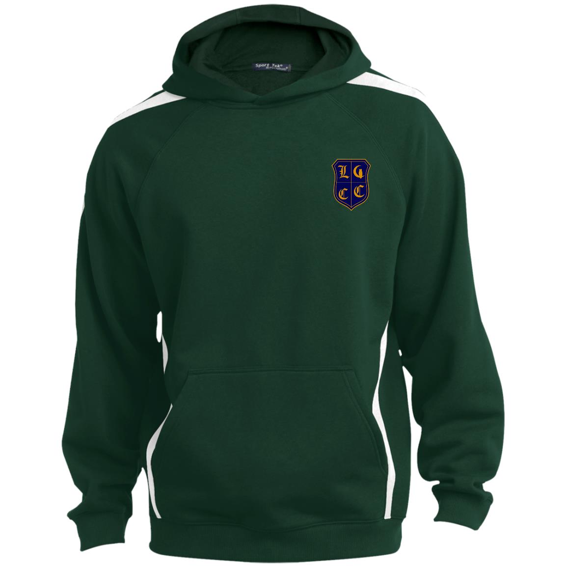 LCC Royal DTG Sleeve Stripe Sweatshirt Lined Hood