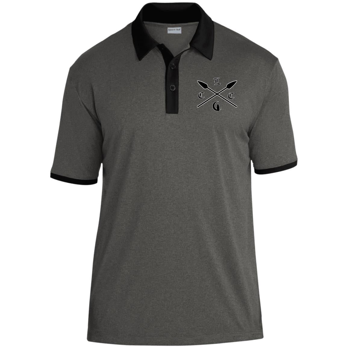 LCC SL Heather Contrast Polo
