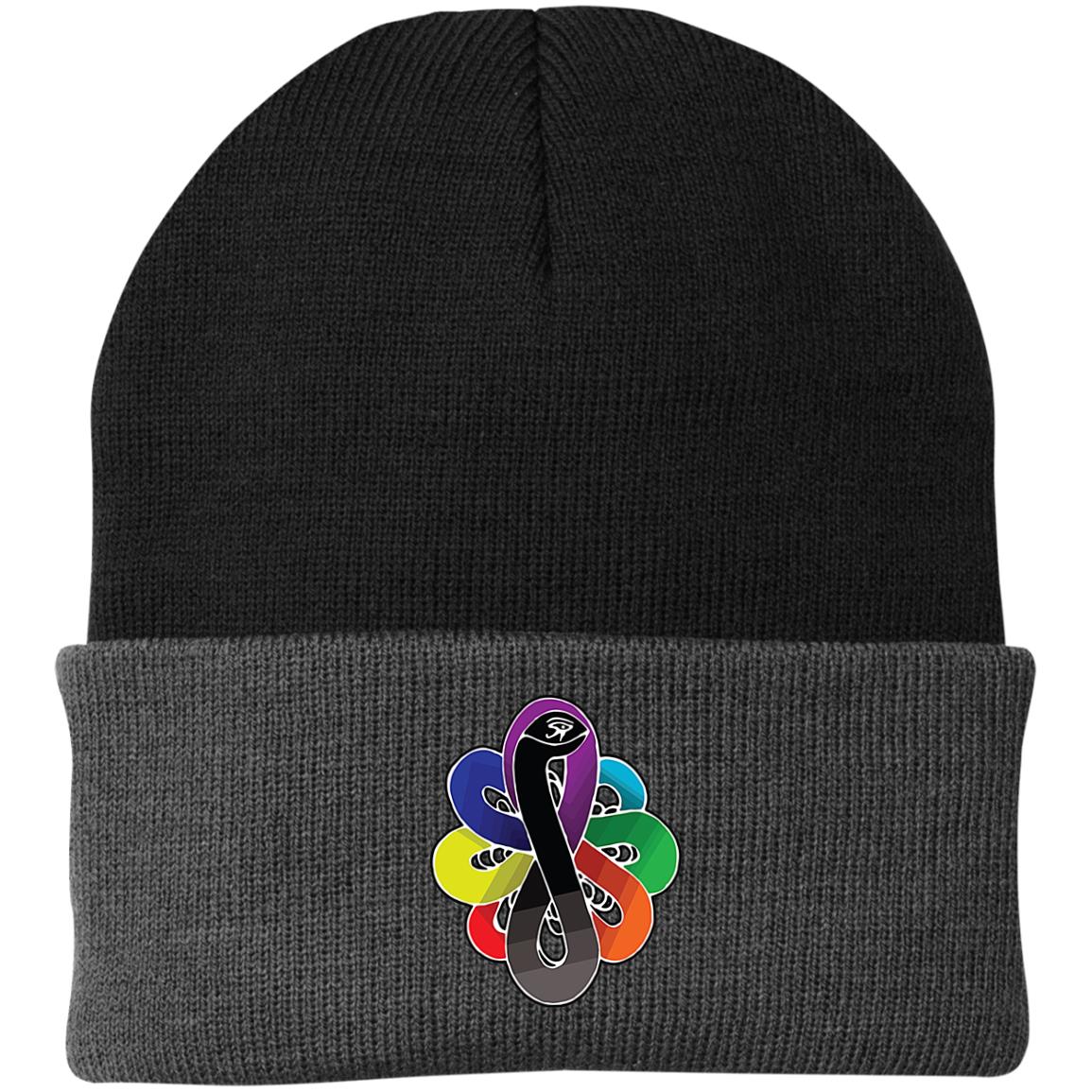 Chackra Snake of creation Knit Cap