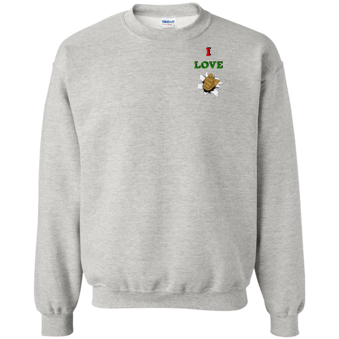 I Love You men Crewneck Pullover