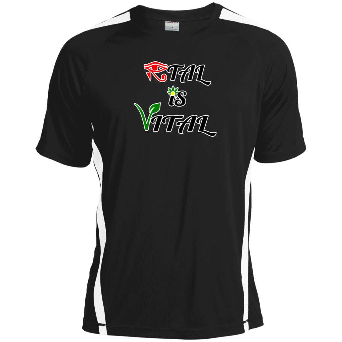 Ital Is Vital Sport-Tek Dry Zone Crew