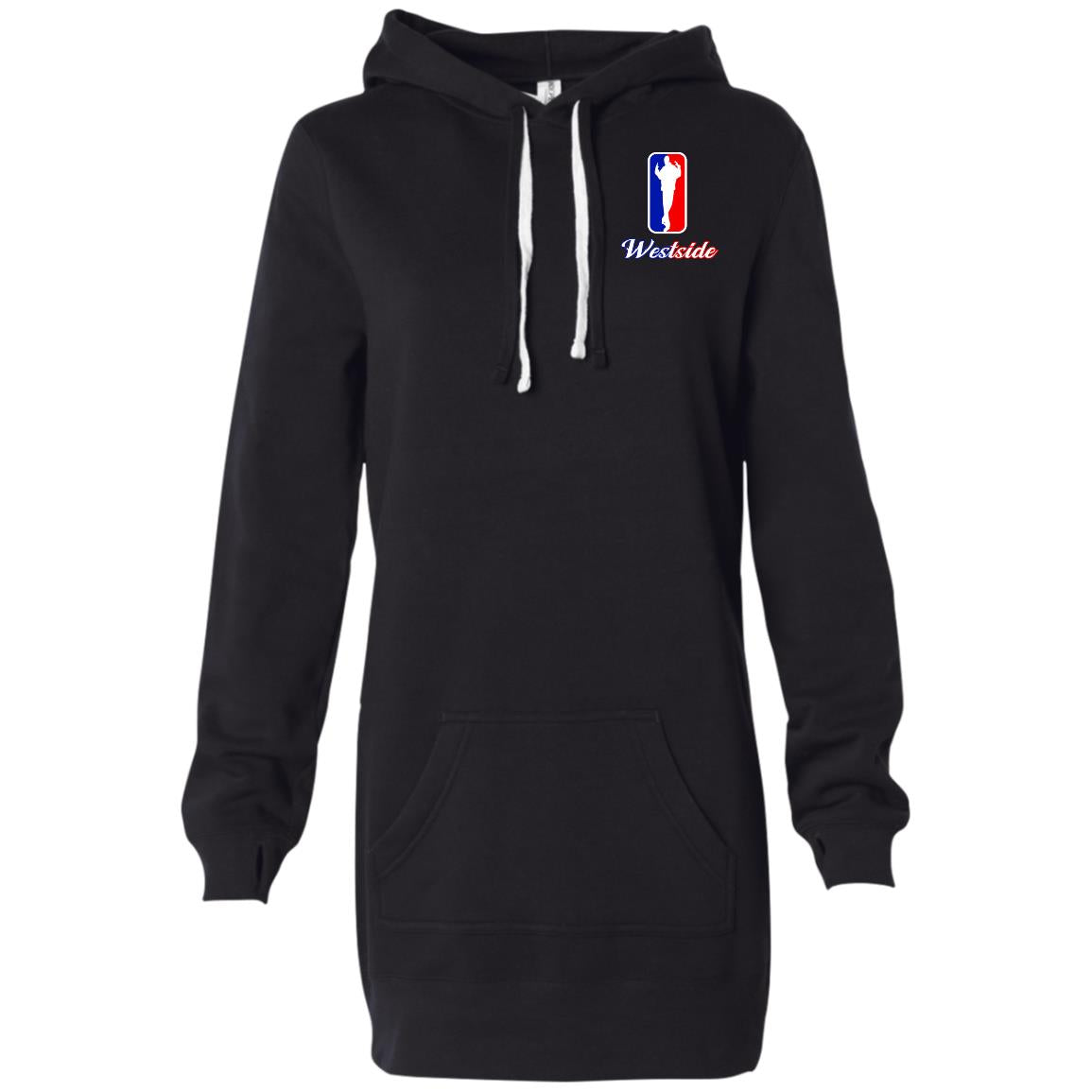 WESTSIDE Women's Hooded Pullover Dress