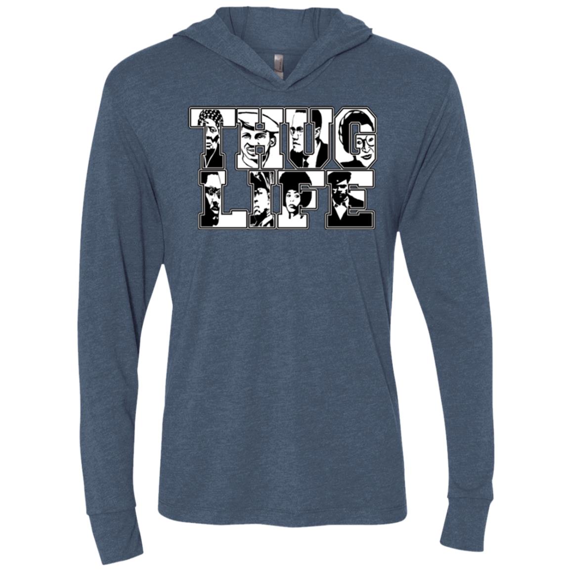 Thug Life Icon Unisex  LS Hooded T-Shirt