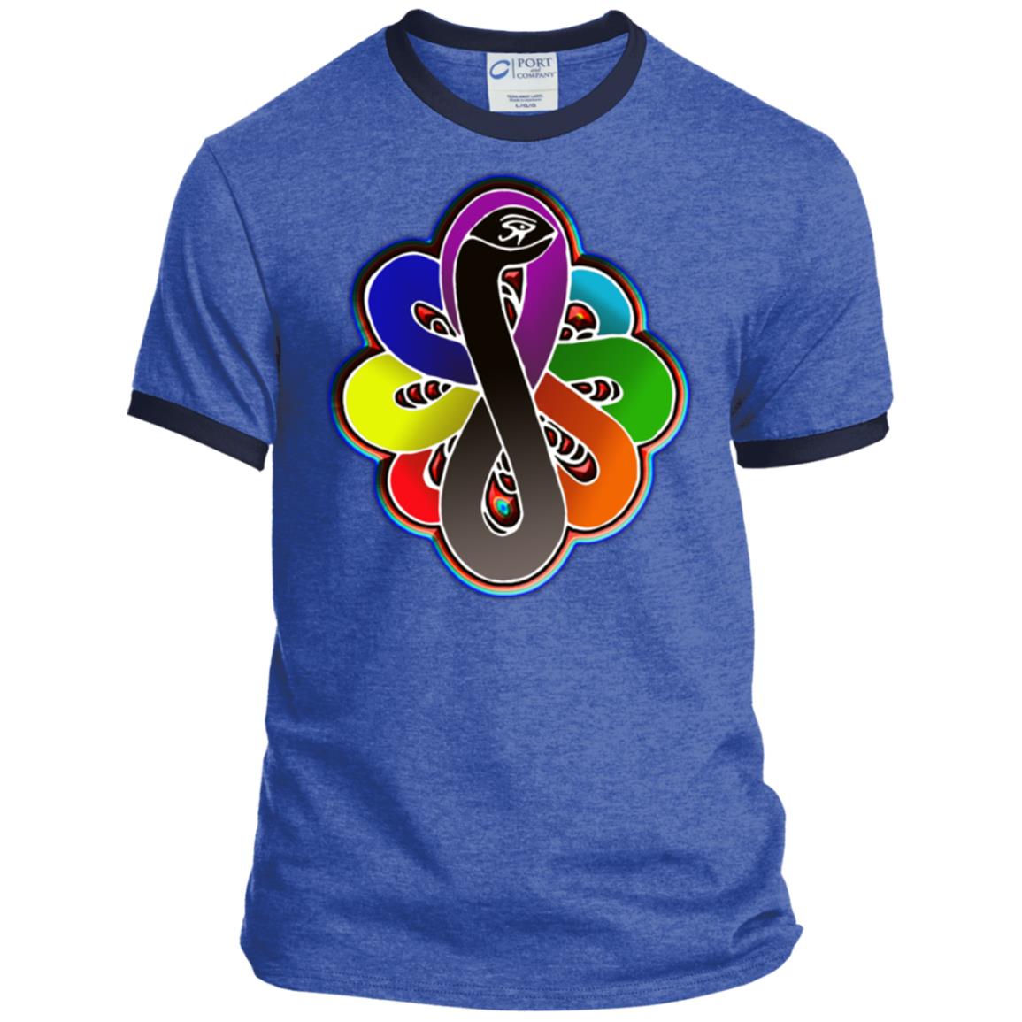 Infinity Snake of B-mwelo(chakras) Ringer Tee