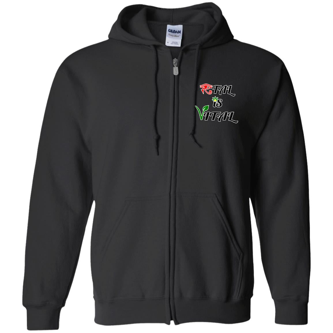 Ital Is Vital EM Zip Up Hooded Sweatshirt